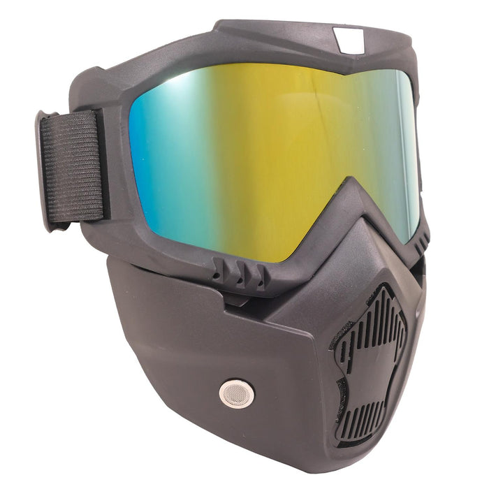 GP Kompozit MSK001 Enduro Off-Road Mirrored Motorcycle Goggles – Motocross ATV Universal Goggle