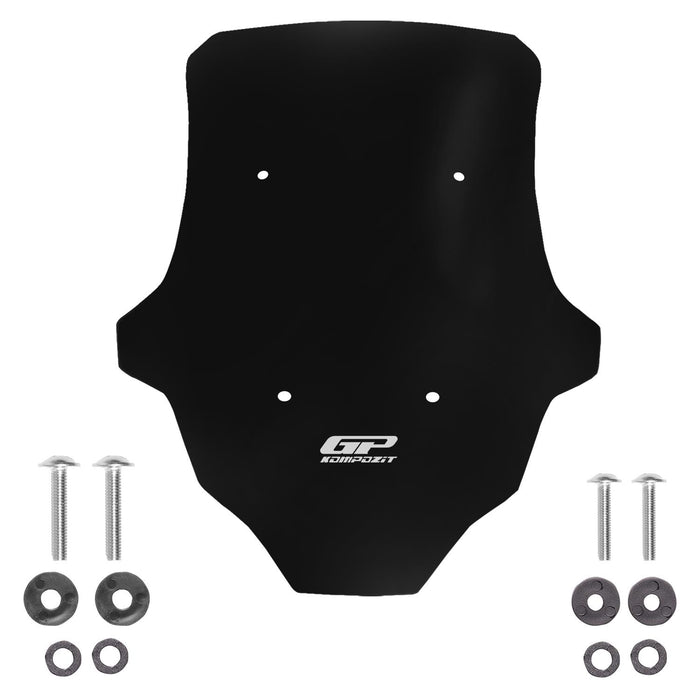 GP Kompozit Short Windshield / Windscreen Black Compatible with Honda ADV350 2023-2026