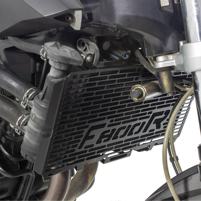 GP Kompozit Radiator Grille Guard Protector Cover Black Compatible For BMW F 800 R 2010-2013