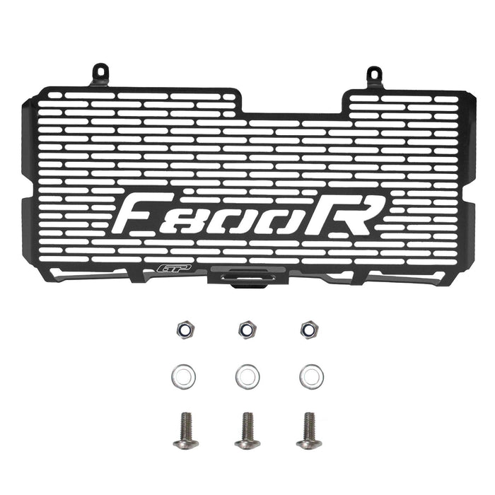 GP Kompozit Radiator Grille Guard Protector Cover Black Compatible For BMW F 800 R 2010-2013