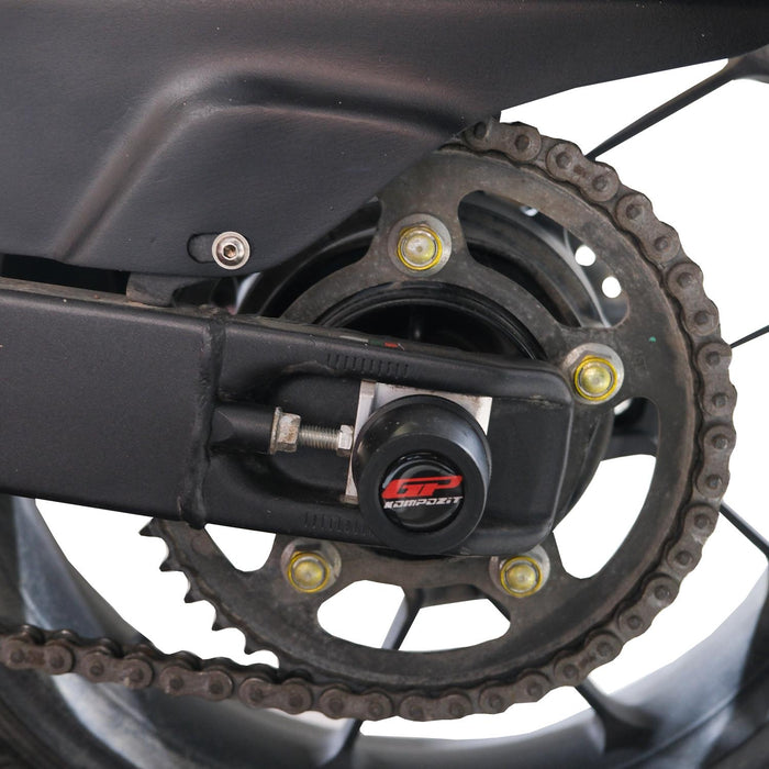 GP Kompozit Axle Sliders / Protection Sliders Black Compatible with Honda CB750 Hornet 2023-2026