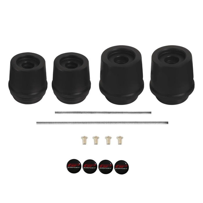 GP Kompozit Axle Sliders / Protection Sliders Black Compatible with Honda CB750 Hornet 2023-2026