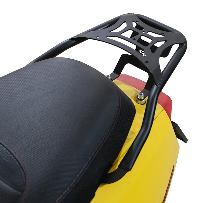 GP Kompozit Rear Luggage Rack / Top Case Carrier Black Compatible with Lambretta V125 / V200 Special 2021-2024