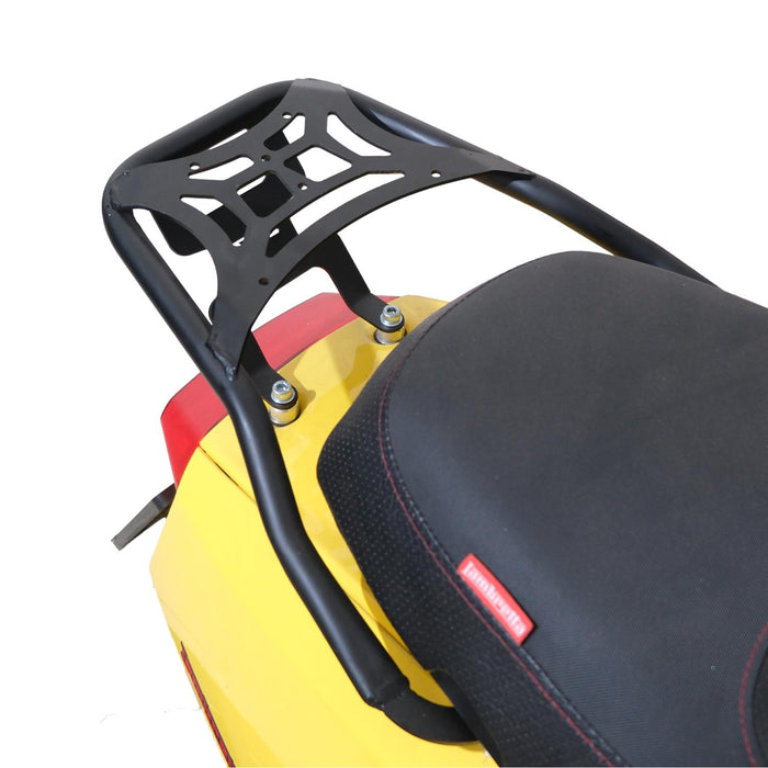 GP Kompozit Rear Luggage Rack / Top Case Carrier Black Compatible with Lambretta V125 / V200 Special 2021-2024