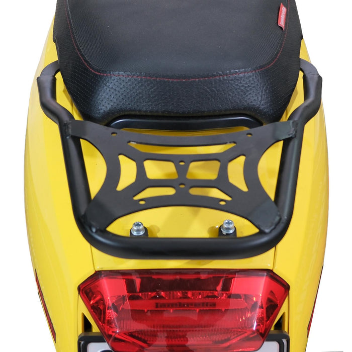 GP Kompozit Rear Luggage Rack / Top Case Carrier Black Compatible with Lambretta V125 / V200 Special 2021-2024
