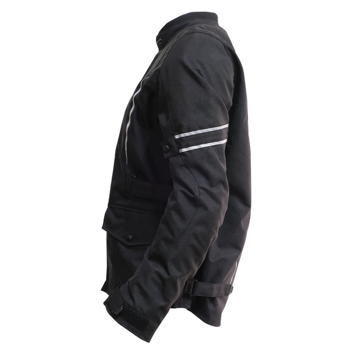 GP Kompozit MNTK003 Winter Motorcycle Jacket Black – 5-Point CE Certified Protection