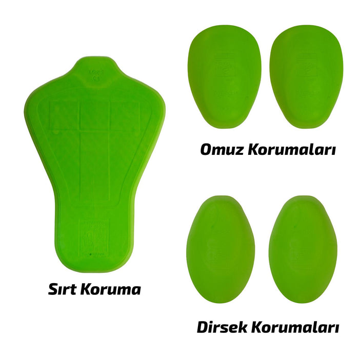 GP Kompozit MNTK003 Winter Motorcycle Jacket Black – 5-Point CE Certified Protection