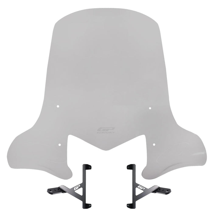GP Kompozit Windshield / Windscreen with Handguards Smoked Compatible with Hero DASH 110 2016-2025
