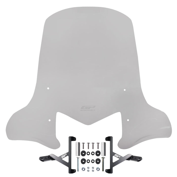 GP Kompozit Windshield / Windscreen with Handguards Smoked Compatible with Hero DASH 110 2016-2025