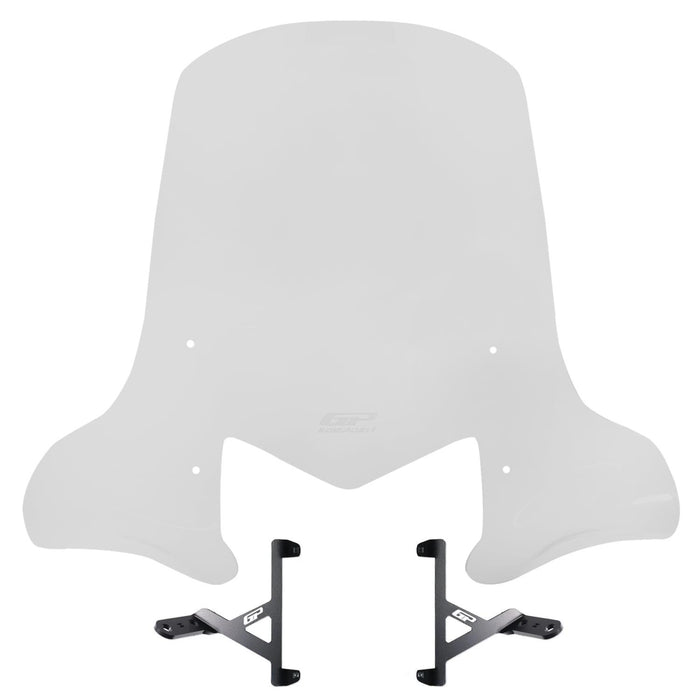 GP Kompozit Windshield / Windscreen with Handguards Transparent Compatible with Hero DASH 110 2016-2025