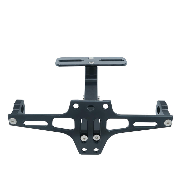 GP Kompozit Universal D-Model Folding License Plate Holder Black