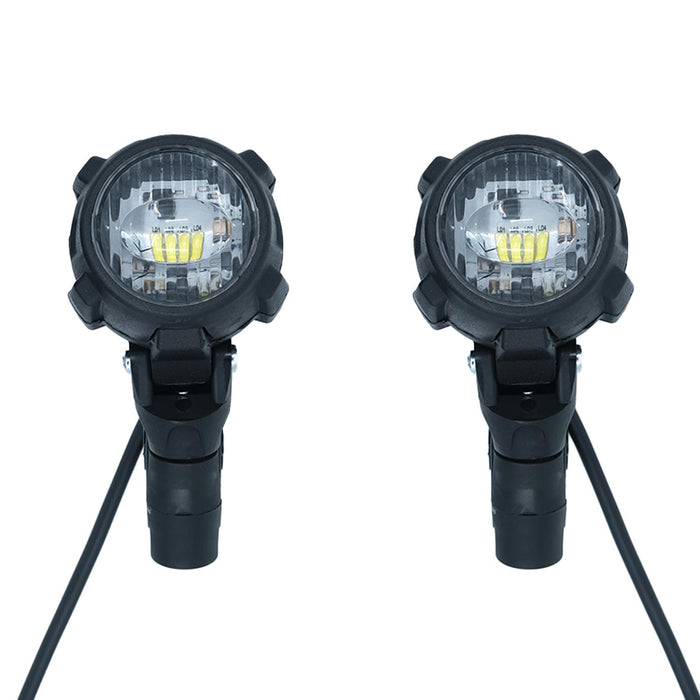 GP Kompozit SFR001 Medium Universal Motorcycle Fog Light Set, Black
