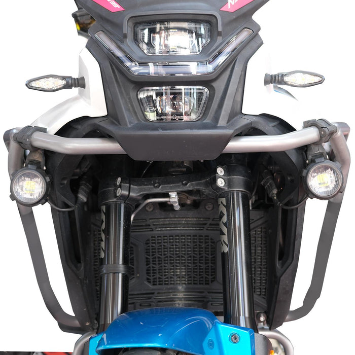 GP Kompozit SFR001 Medium Universal Motorcycle Fog Light Set, Black