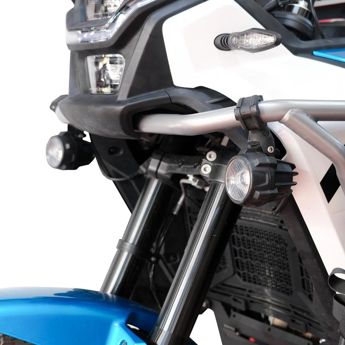 GP Kompozit SFR001 Medium Universal Motorcycle Fog Light Set, Black