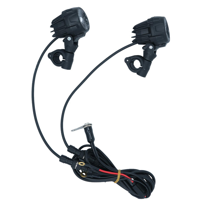 GP Kompozit SFR001 Medium Universal Motorcycle Fog Light Set, Black