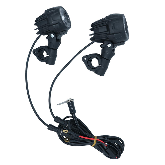 GP Kompozit SFR001 Juego de luces antiniebla universales grandes para motocicleta, negras