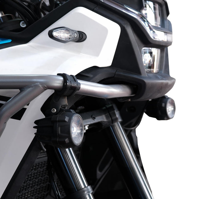 GP Kompozit SFR001 Juego de luces antiniebla universales grandes para motocicleta, negras