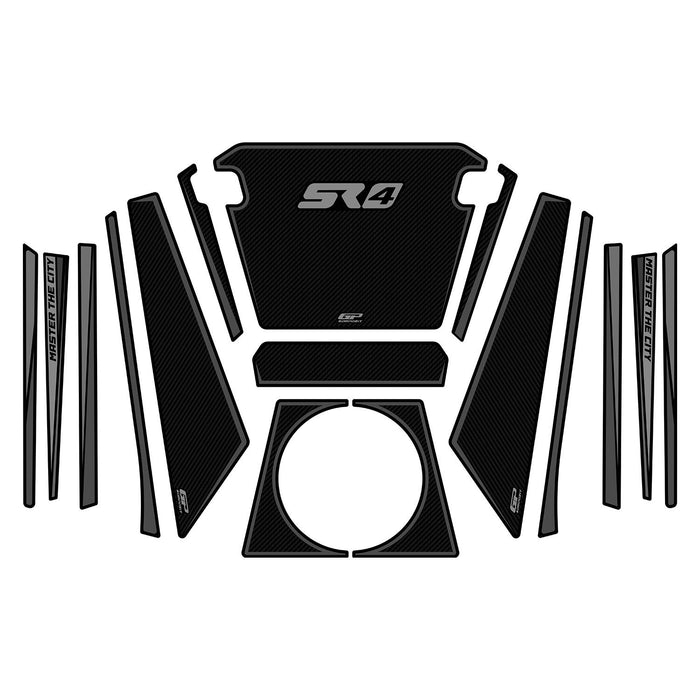 GP Kompozit Tank Pad / Fuel Tank Protector Carbon Compatible with Voge SR4 Maxi 350 2022-2025