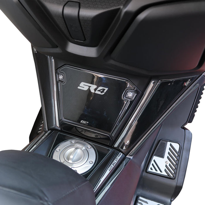 GP Kompozit Tank Pad / Fuel Tank Protector Carbon Compatible with Voge SR4 Maxi 350 2022-2025