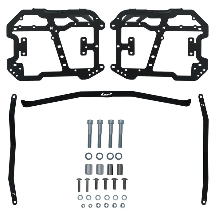 GP Kompozit Side Pannier Racks / Bag Supports Black Compatible with Honda PCX125 / PCX150 2018-2026
