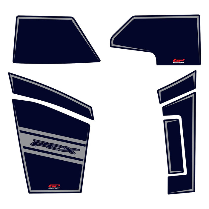 GP Kompozit Full Pocket Pad / Storage Liner Blue Compatible with Honda PCX125 2025-2026