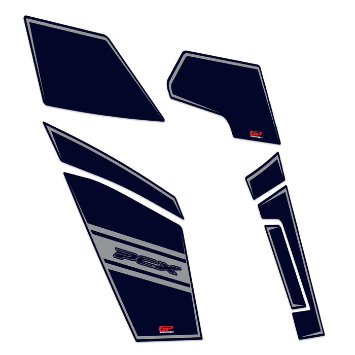 GP Kompozit Full Pocket Pad / Storage Liner Blue Compatible with Honda PCX125 2025-2026