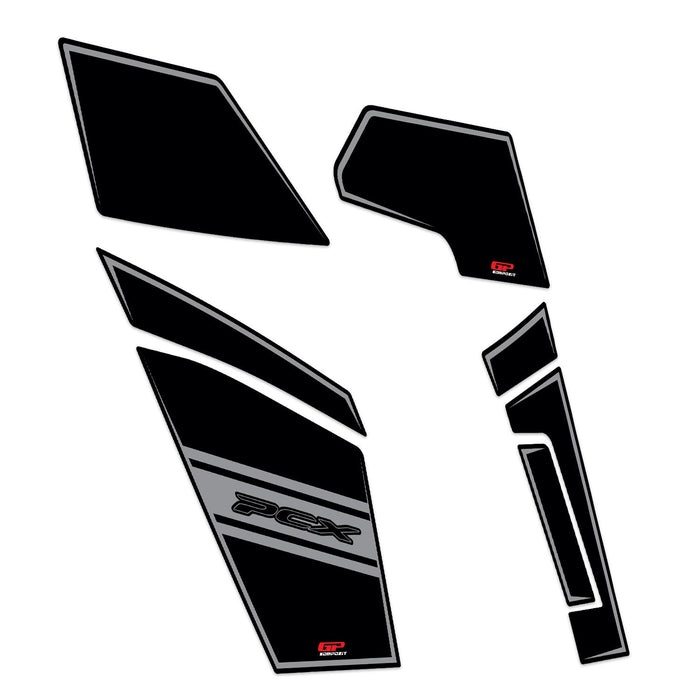 GP Kompozit Full Pocket Pad / Storage Liner Grey Compatible with Honda PCX125 2025-2026