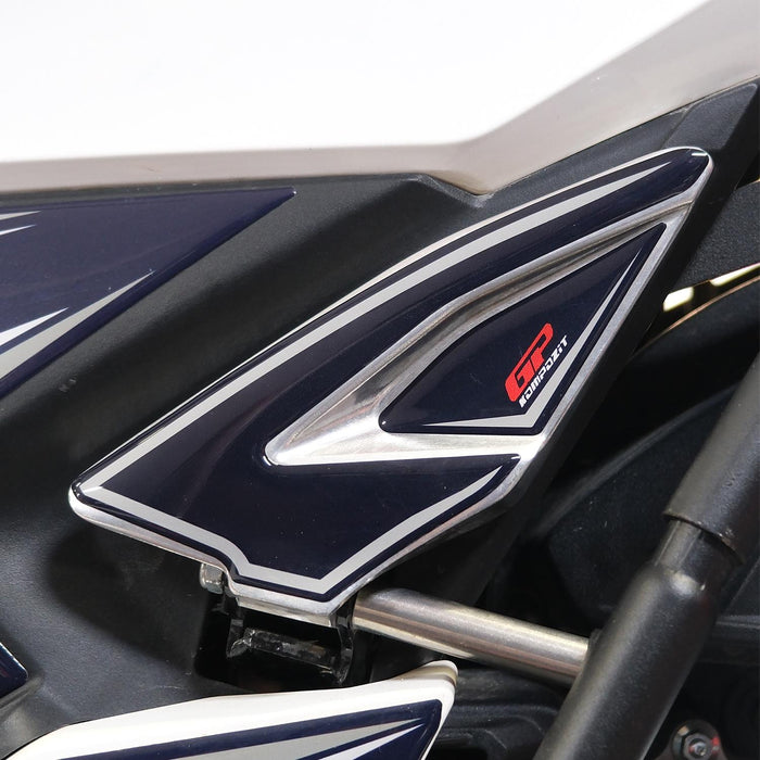 GP Kompozit Pillion Footrest Pad Blue Compatible with Honda PCX125 2025-2026