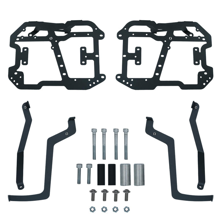 GP Kompozit Side Pannier Racks / Bag Supports Black Compatible with CF Moto 450MT 2024-2026
