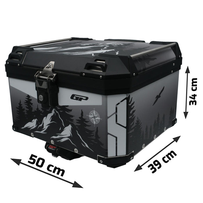 GP Kompozit Universal 45 lt Aluminum Motorcycle Top Case DSN05