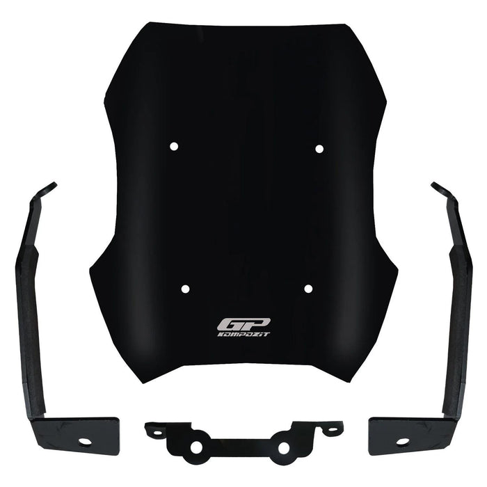 GP Kompozit Sport Windshield / Windscreen Black Compatible with Peugeot PM-02 2024-2025
