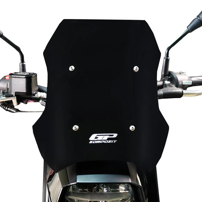 GP Kompozit Sport Windshield / Windscreen Black Compatible with Peugeot PM-02 2024-2025