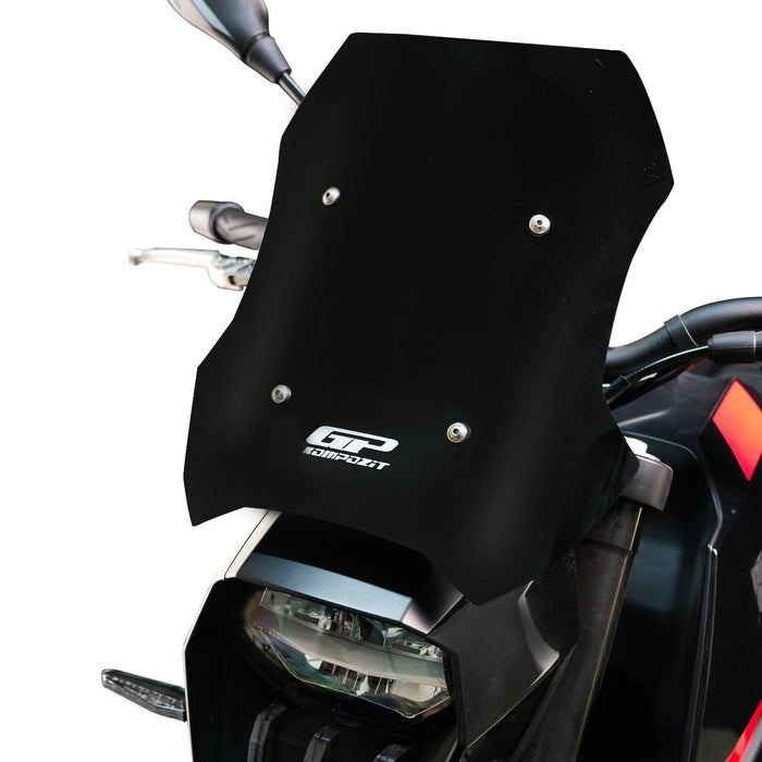 GP Kompozit Sport Windshield / Windscreen Black Compatible with Peugeot PM-02 2024-2025