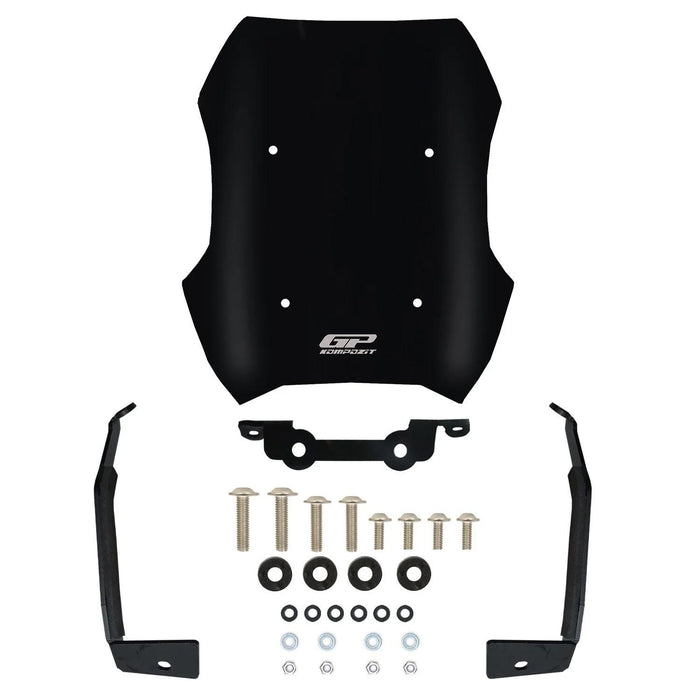 GP Kompozit Sport Windshield / Windscreen Black Compatible with Peugeot PM-02 2024-2025