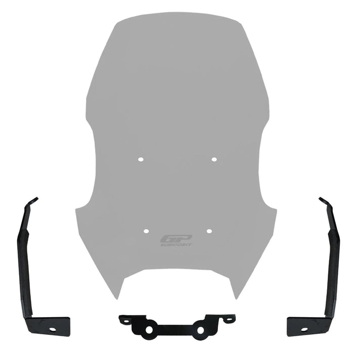 GP Kompozit Touring Windshield / Windscreen Smoked Compatible with Peugeot PM-02 2024-2025