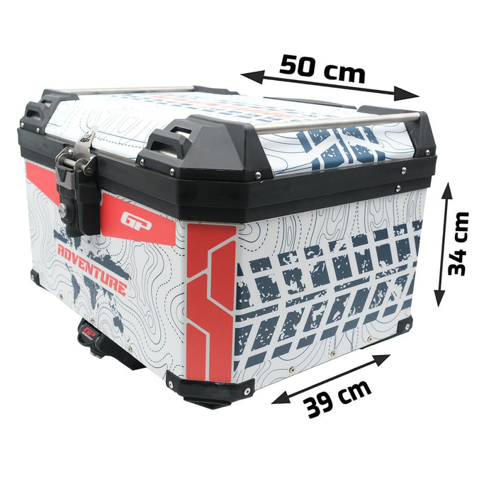 GP Kompozit Universal 45 lt Aluminum Motorcycle Top Case DSN09