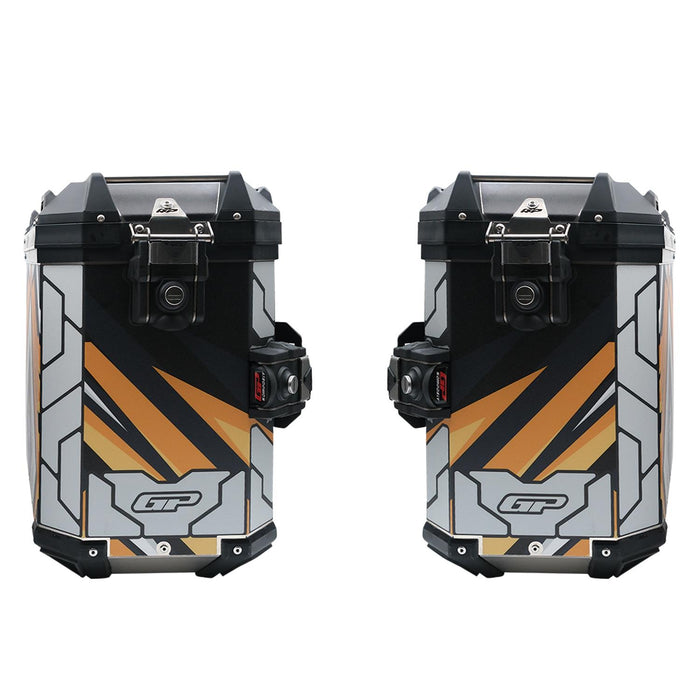 GP Kompozit Universal 40 lt x 2 Aluminum Motorcycle Pannier Sides Cases DSN07