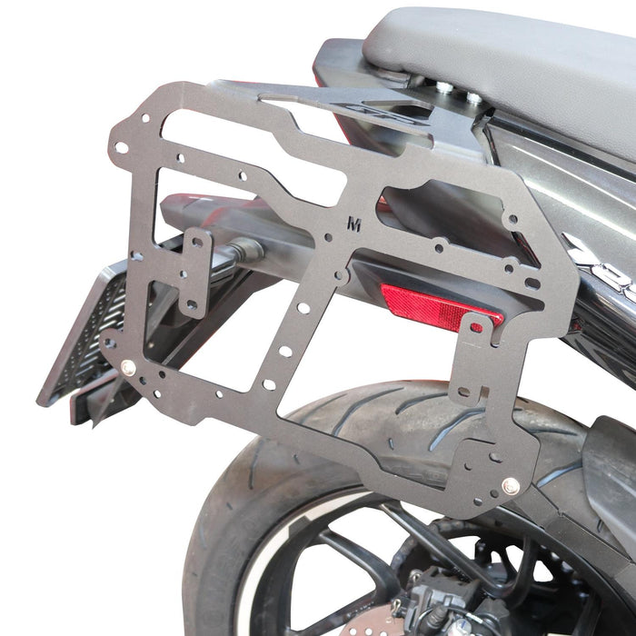 GP Kompozit Side Pannier Racks / Bag Supports Black Compatible with Bajaj Dominar 250 / Dominar 400 2020-2026