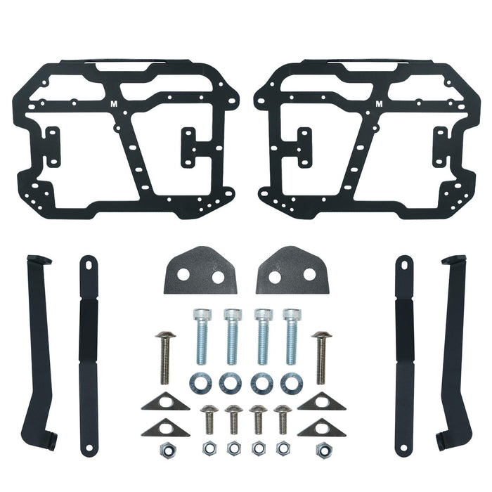 GP Kompozit Side Pannier Racks / Bag Supports Black Compatible with Bajaj Dominar 250 / Dominar 400 2020-2026