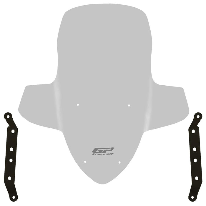 GP Kompozit Touring Windshield / Windscreen Smoked Compatible with SYM Joymax Z 250 / Joymax Z+ 250 2023-2026