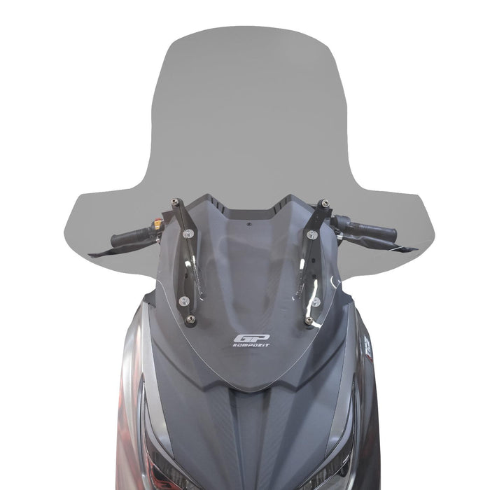 GP Kompozit Touring Windshield / Windscreen Smoked Compatible with SYM Joymax Z 250 / Joymax Z+ 250 2023-2026