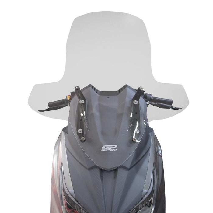 GP Kompozit Touring Windshield / Windscreen Transparent Compatible with SYM Joymax Z 250 / Joymax Z+ 250 2023-2026