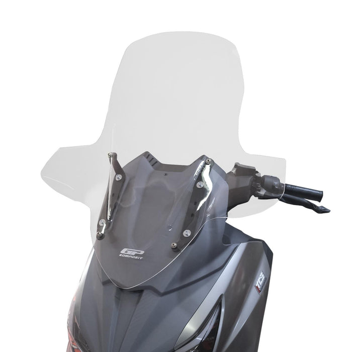 GP Kompozit Touring Windshield / Windscreen Transparent Compatible with SYM Joymax Z 250 / Joymax Z+ 250 2023-2026