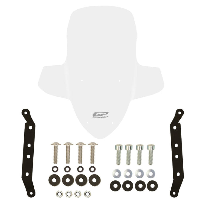 GP Kompozit Touring Windshield / Windscreen Transparent Compatible with SYM Joymax Z 250 / Joymax Z+ 250 2023-2026