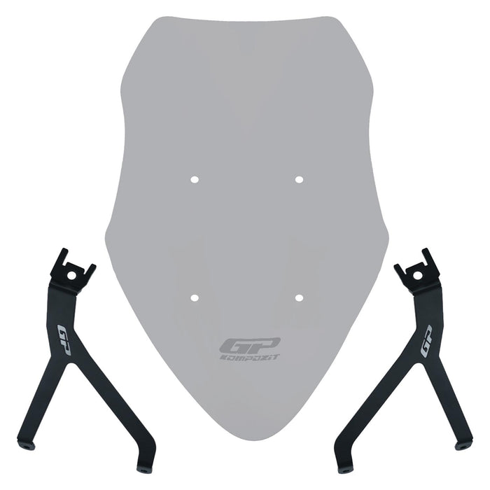 GP Kompozit Touring Windshield Windscreen Smoked Compatible For Mondial 125 Drift L 2018-2026