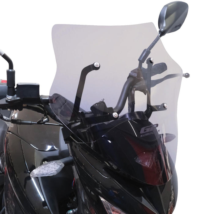 GP Kompozit Sport Windshield Windscreen Smoked Compatible For Mondial 125 Drift L 2018-2026