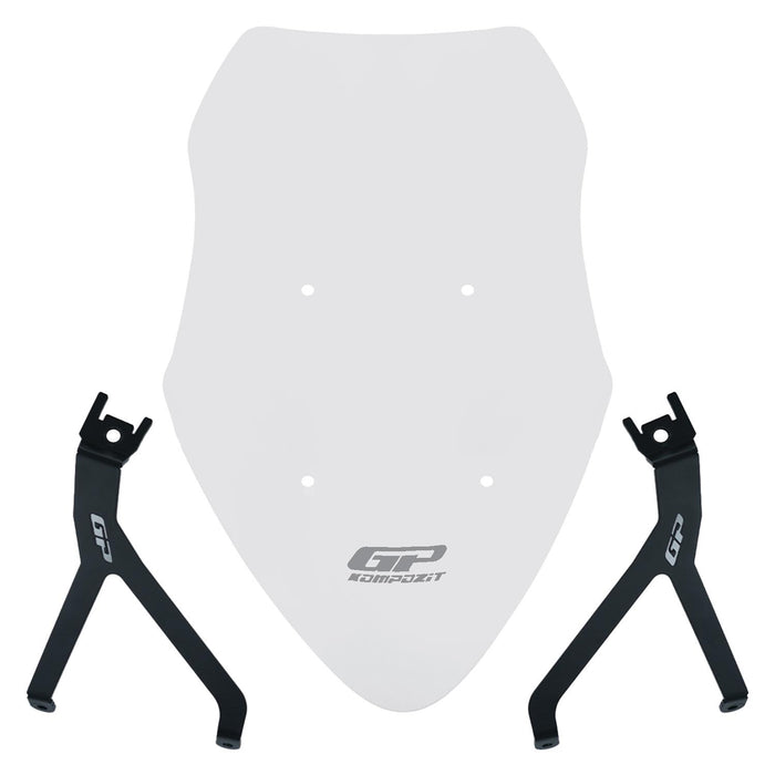 GP Kompozit Touring Windshield Windscreen Clear Compatible For Mondial 125 Drift L 2018-2026