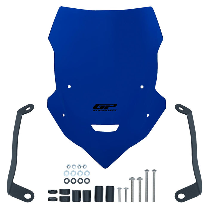GP Kompozit Windshield Windscreen Blue Compatible For Yamaha MT-25 / MT-03 2020-2026
