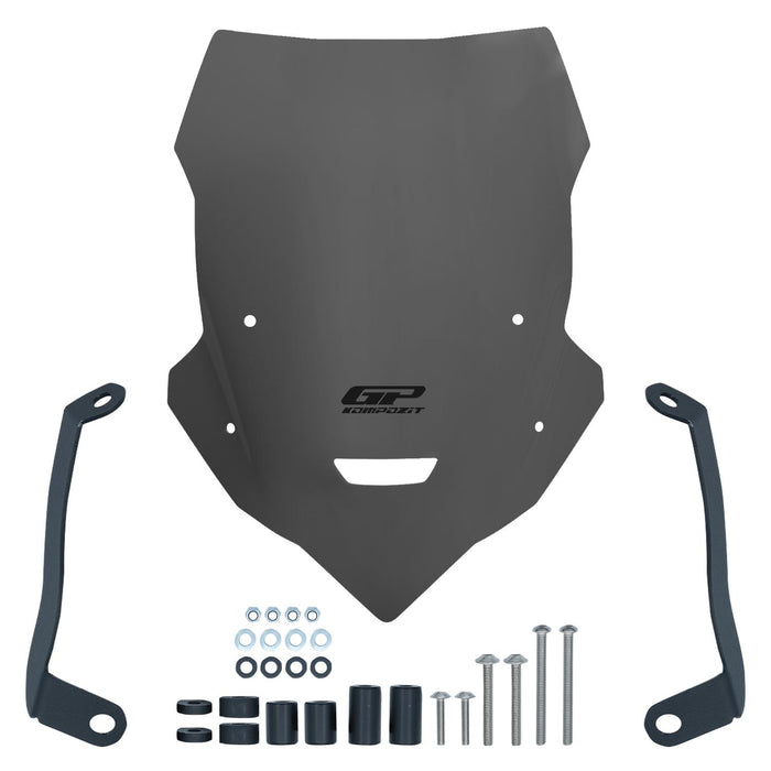 GP Kompozit Windshield Windscreen Gray Compatible For Yamaha MT-25 / MT-03 2020-2026
