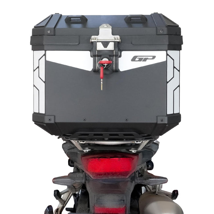 GP Kompozit Universal 32 lt Aluminum Motorcycle Top Case Black